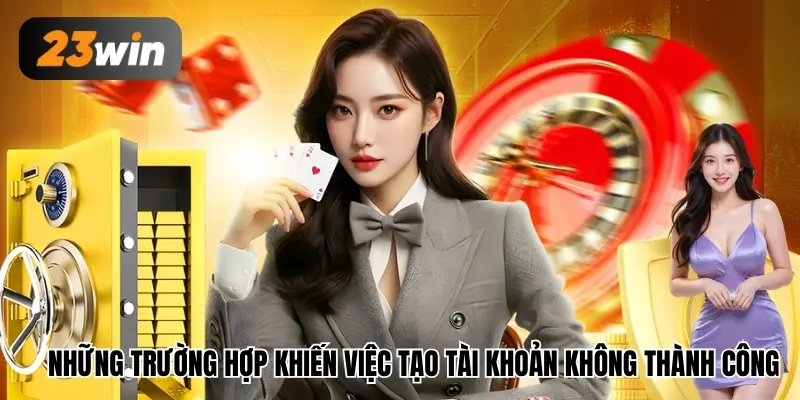 Đăng Ký 23WIN – Trải Nghiệm Nhà Cái Uy Tín Hàng Đầu 2025 3 Những trường hợp sai sót khiến việc tạo tài khoản không thành công